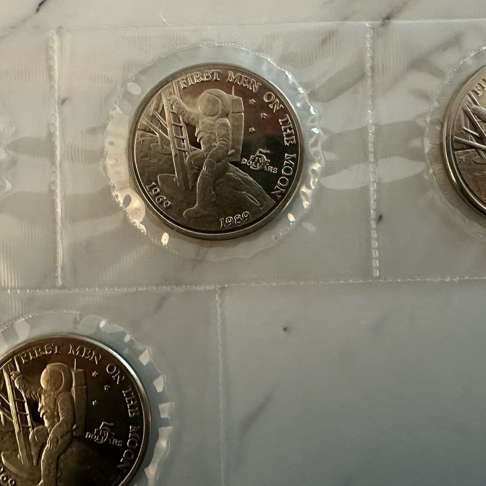 Commemorative Moon Landing Coins